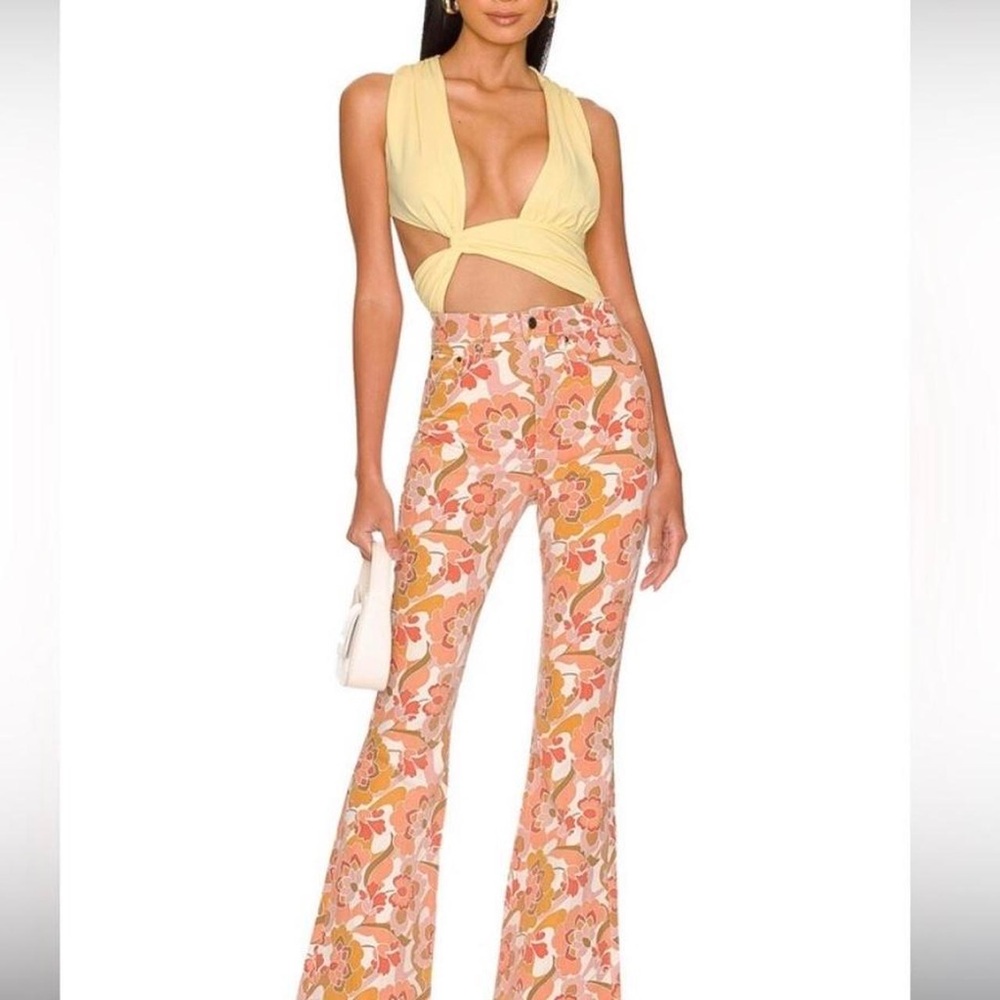 AFRM Skylar Jean in Retro Floral Print‎ from Revolve - size 25